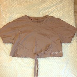Gymshark tie knot crop top